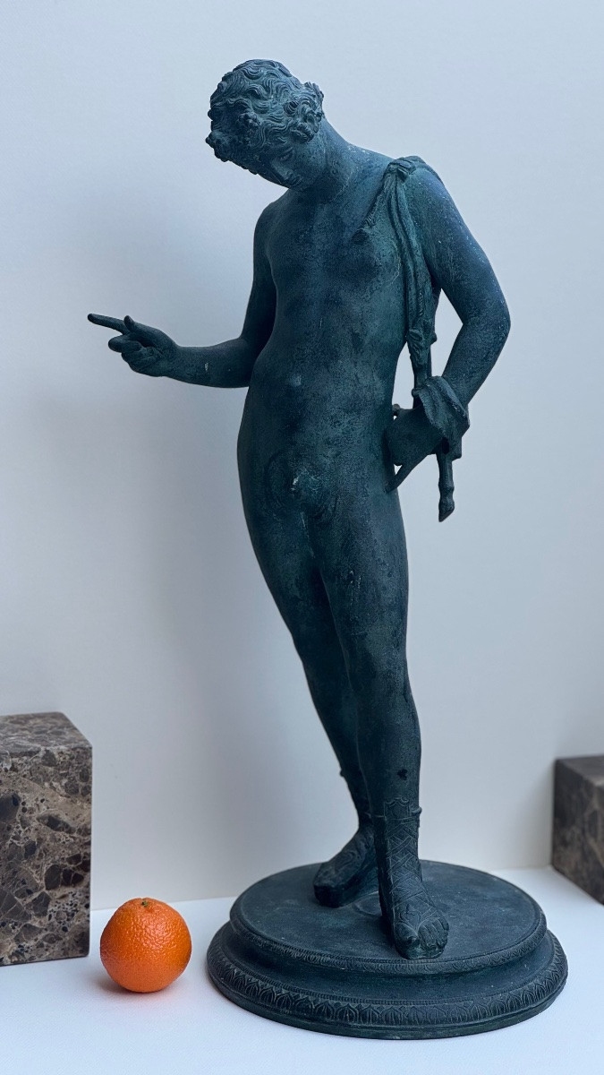 Narcissus-dionysus-bronze-ephebe-19th Century-sculpture-italy-naples-fonderia Artistica Chiurazzi-photo-1