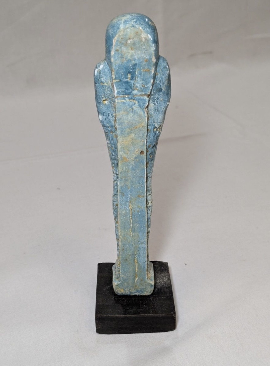 Glazed Earthenware Ushabti Egypt Archeology Antique-photo-2