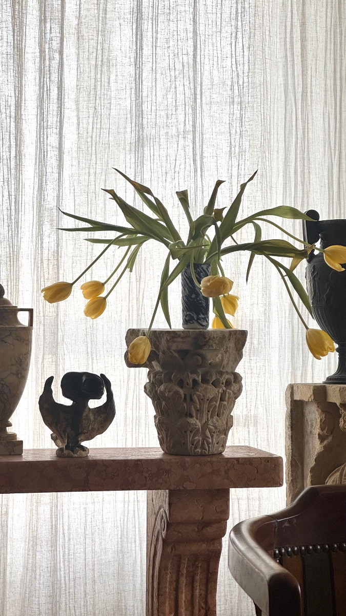 Carved Marble Capital - Archaeology - Column-late Antquity-photo-5