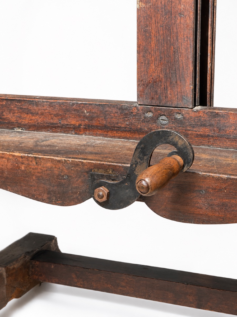 Large Double Studio Easel With Rack And Pinion Mechanism - Large Format Painter's Easel - Late 19th Century-photo-2