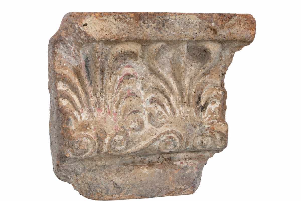 Fragment Of A Roman Terracotta Cornice-acanthus Frieze-antique-greek-great Greece-roman-photo-2