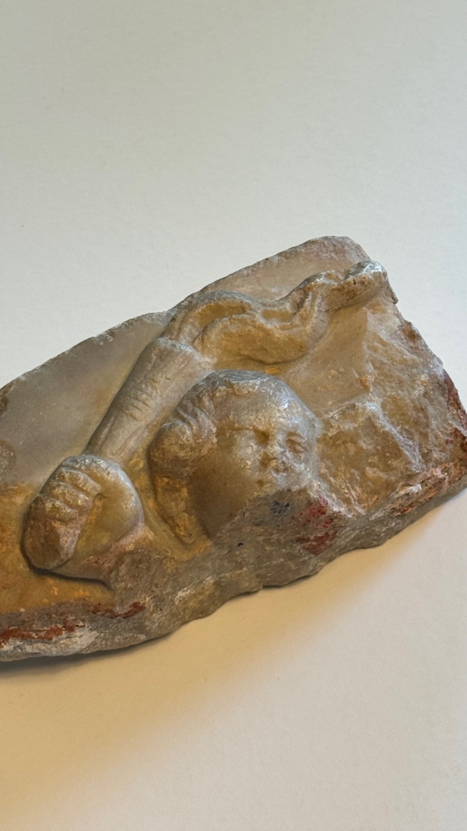  Fragment de marbre-Tête de femme–Antique-Romain-Sculpture-photo-2