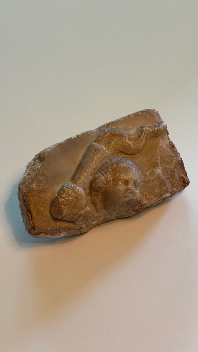 Fragment de marbre-Tête de femme–Antique-Romain-Sculpture-photo-1