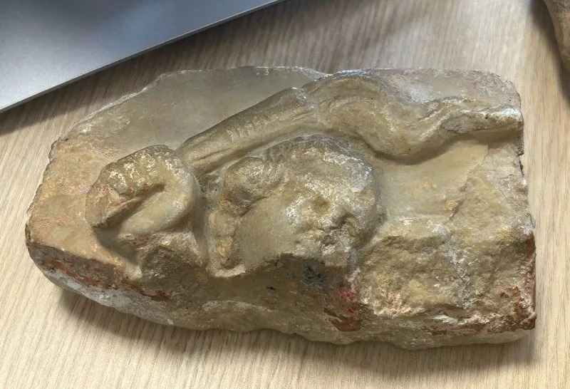  Fragment de marbre-Tête de femme–Antique-Romain-Sculpture-photo-3