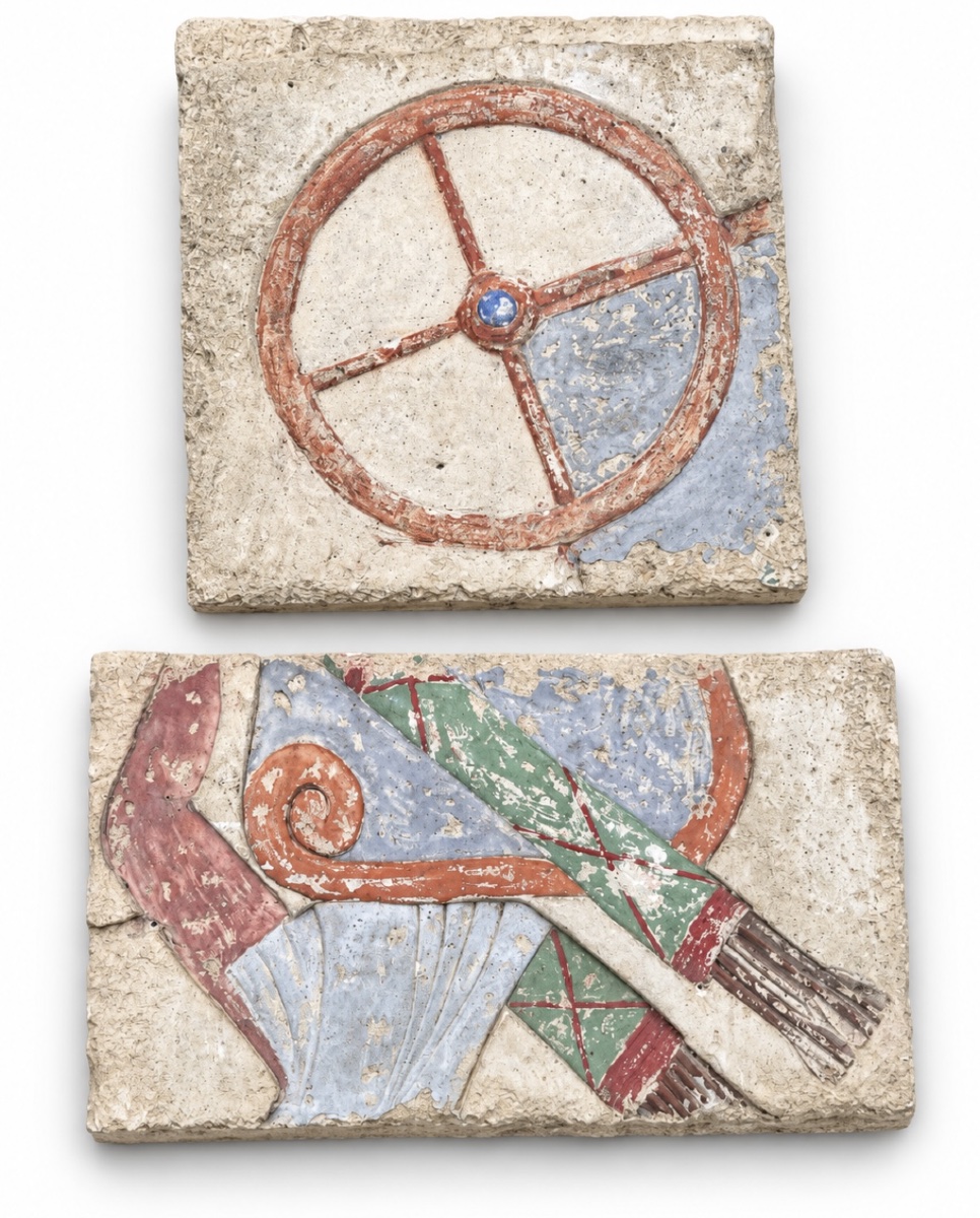  Bas-relief-Égypte-HiéroglyphesRamsès II–Bataille de Qadesh-Polychrome-Pharaon-Décor-Sculpture-photo-4