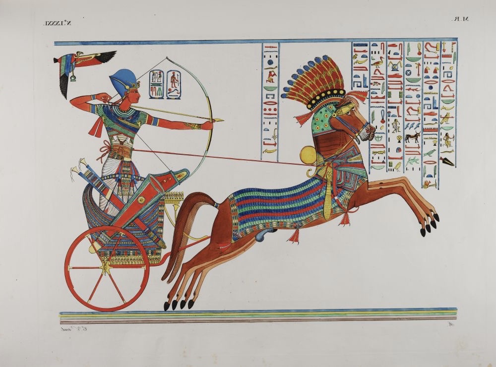  Bas-relief-Égypte-HiéroglyphesRamsès II–Bataille de Qadesh-Polychrome-Pharaon-Décor-Sculpture-photo-3