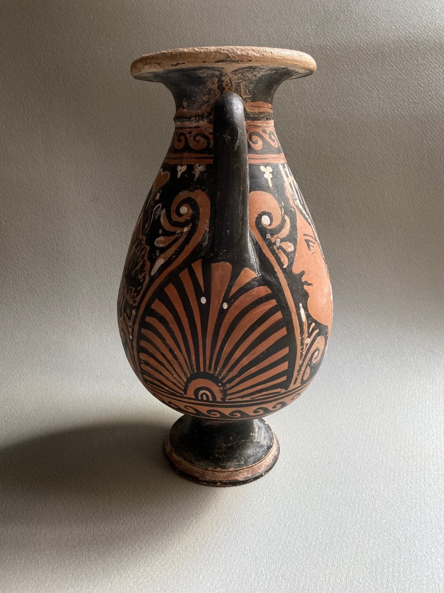 Vase Ceramique Antique Femme De Profil Campagnie IV A-jc Grande Grèce Italie -photo-2