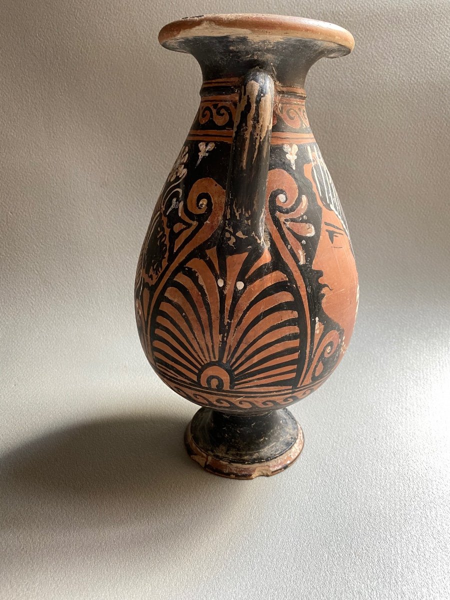 Vase Ceramique Antique Femme De Profil Campagnie IV A-jc Grande Grèce Italie -photo-4