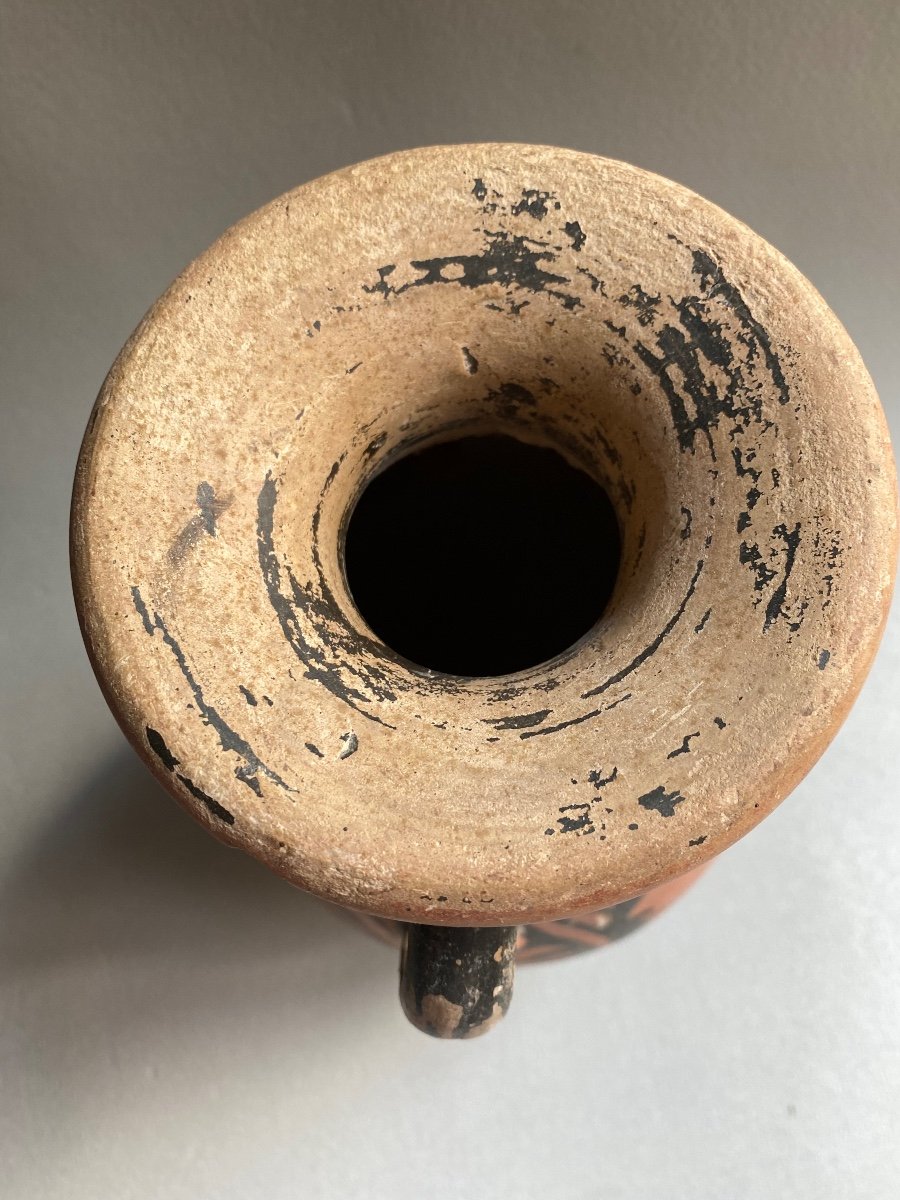 Vase Ceramique Antique Femme De Profil Campagnie IV A-jc Grande Grèce Italie -photo-3