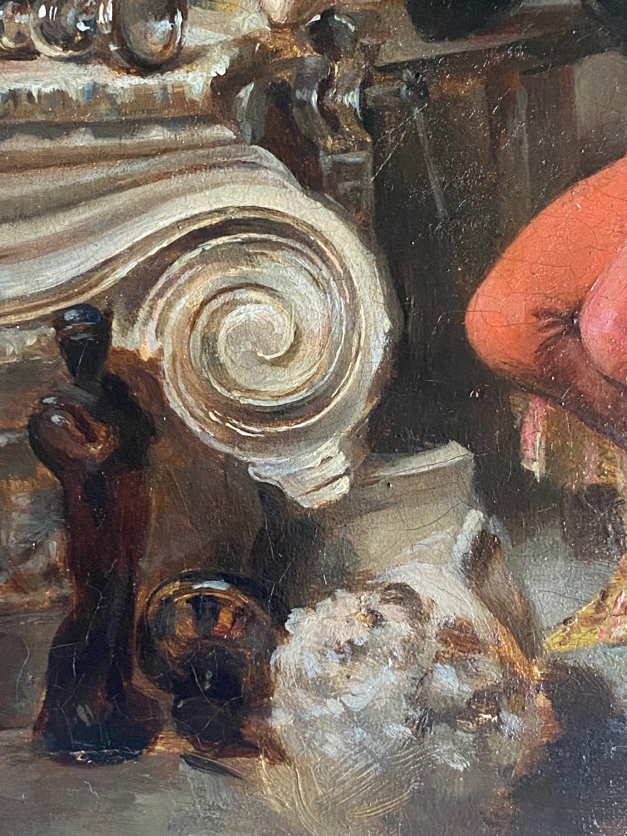 Ascanio Ciseleur Florentin Du XVI Ami De Cellini Par Jean Fauvelet  , Portrait D’homme XIX-photo-4