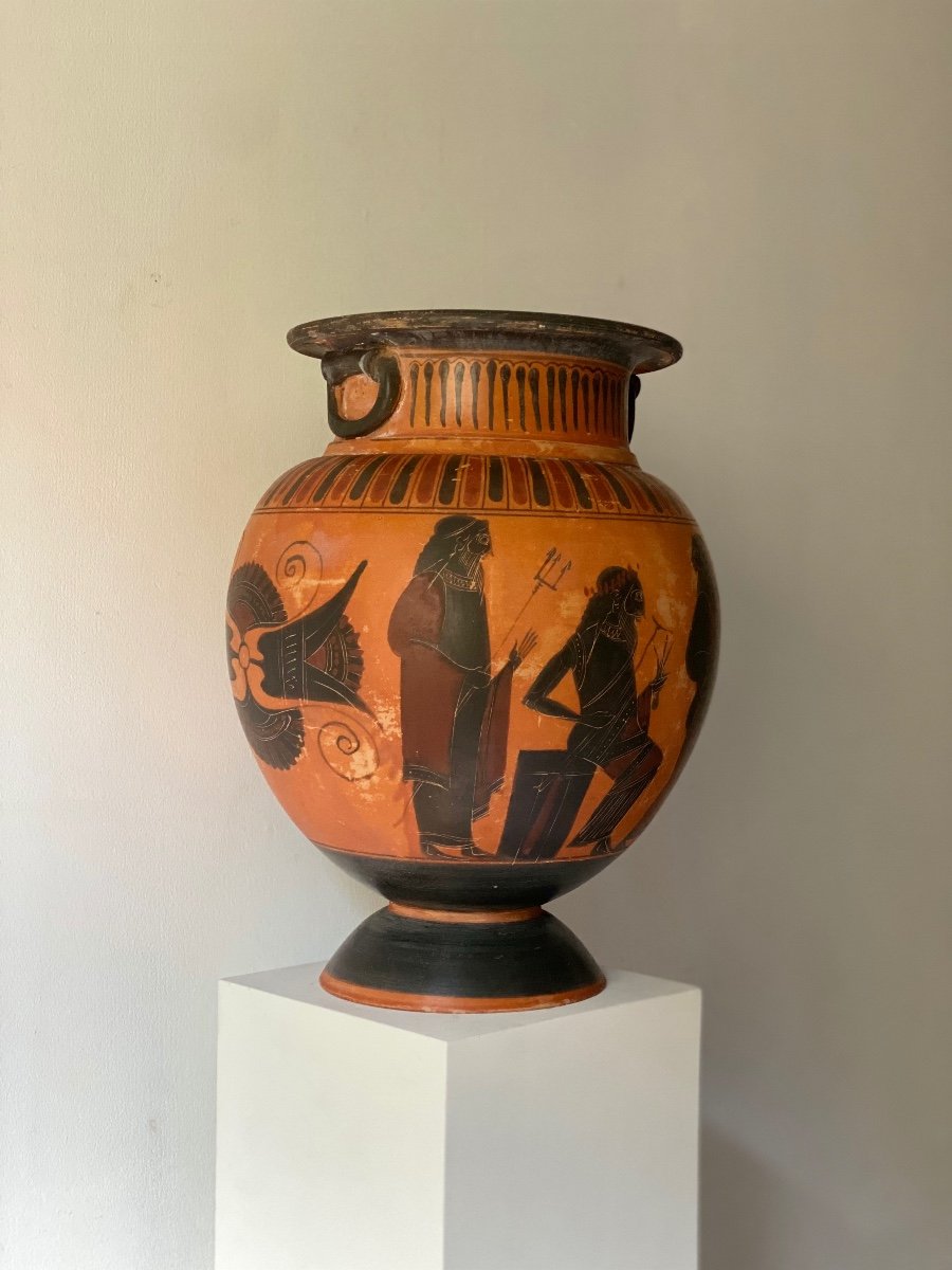 Lecythus Crater Vase Hydra Amphora Greek Roman Style Ceramic XIX After Antiquity-photo-4