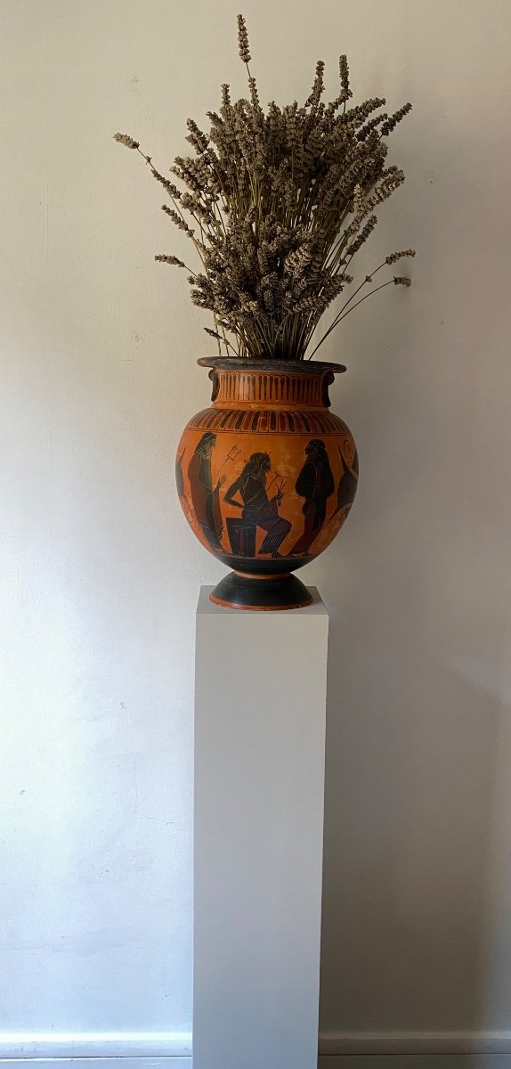 Lecythus Crater Vase Hydra Amphora Greek Roman Style Ceramic XIX After Antiquity-photo-2