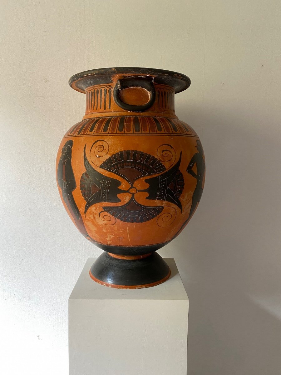 Lecythus Crater Vase Hydra Amphora Greek Roman Style Ceramic XIX After Antiquity-photo-3