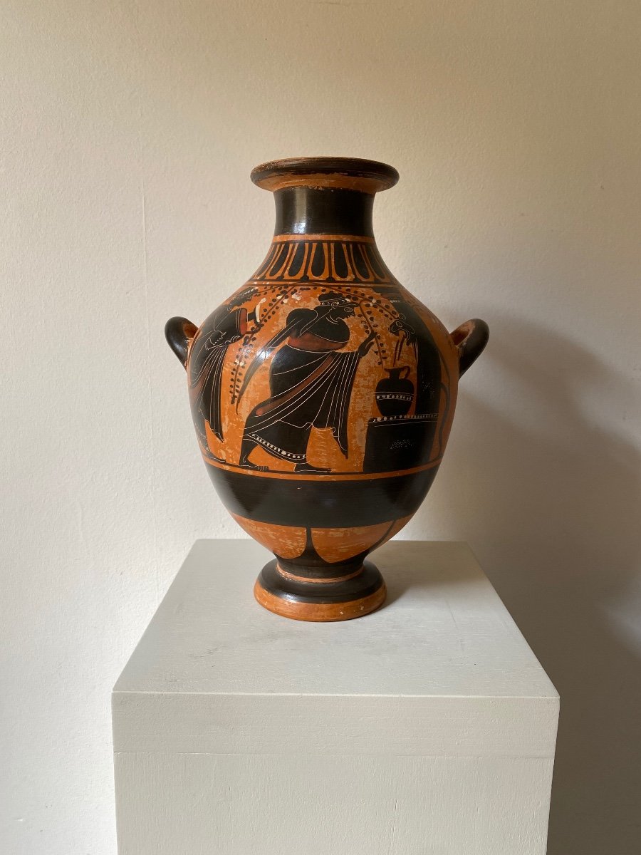 Lecythus Crater Vase Hydra Amphora Greek Roman Style Ceramic XIX After Antiquity-photo-5