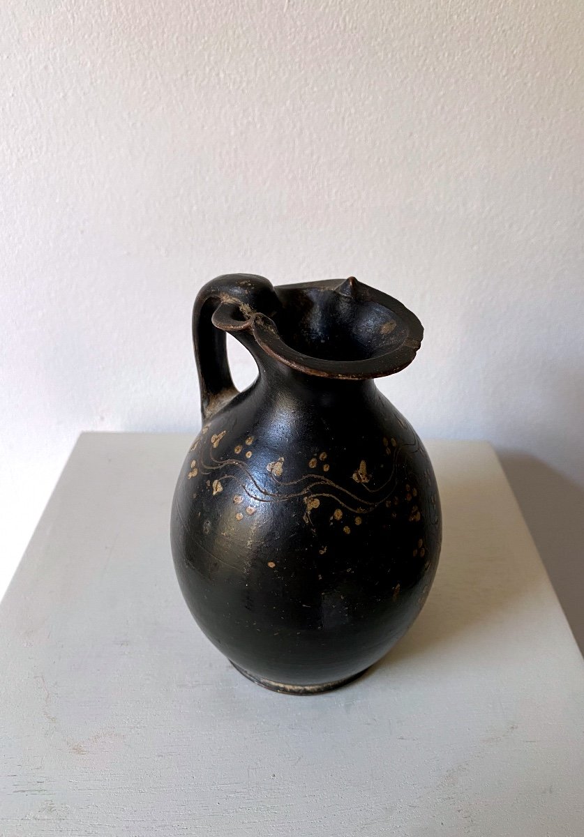 Oenochoe Olpe Kylixe Vase Grec Apulie Italie , Grande Grece, Atelier De Gnathia , Iv-photo-3