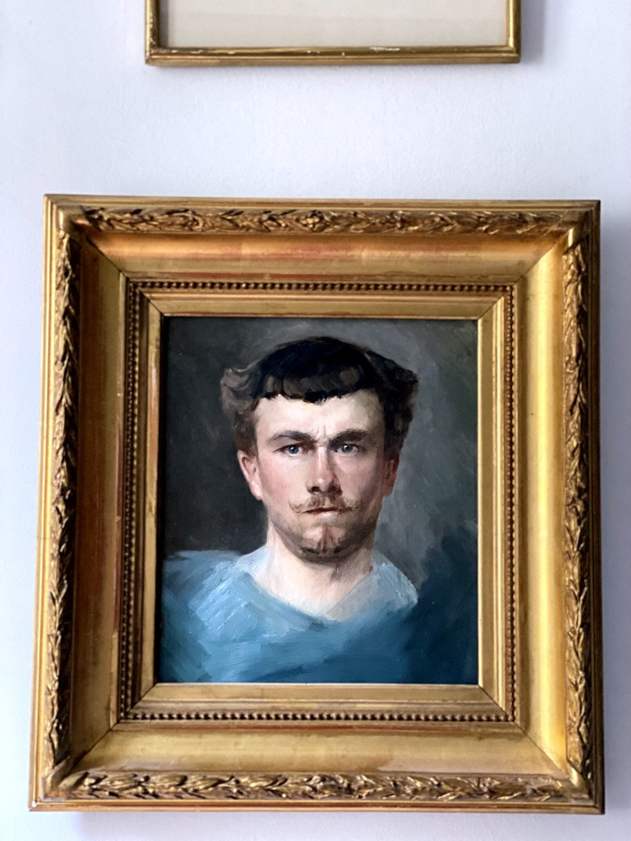Portrait D’homme,  atelier de Cabanel,  Jacques Henri-georges Chartier Tableau XIX-photo-5