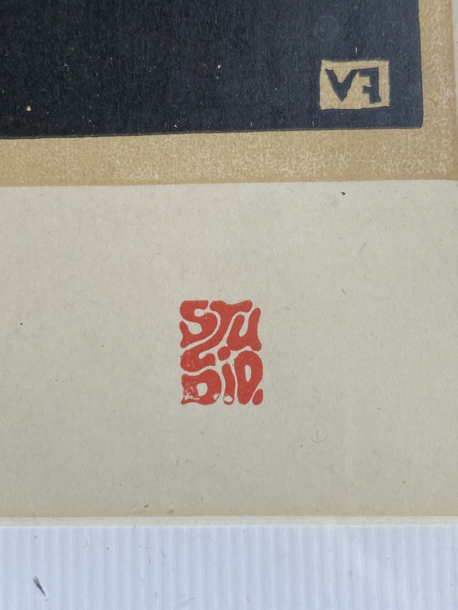 アンティーク・リトグラフ　Puvis de Chavannes Proantic: Portrait Of Puvis De Chavannes, Félix Vallotton