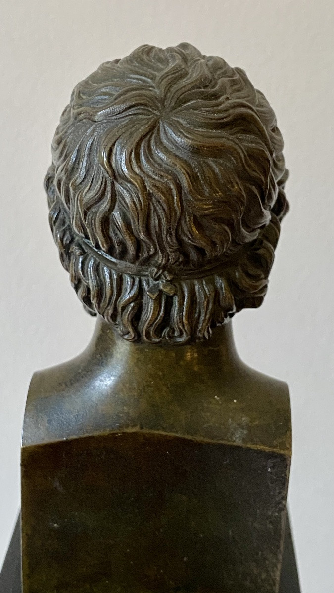 Buste d’ Homère l’après le marbre antique greco romain de la villa Albani-photo-7