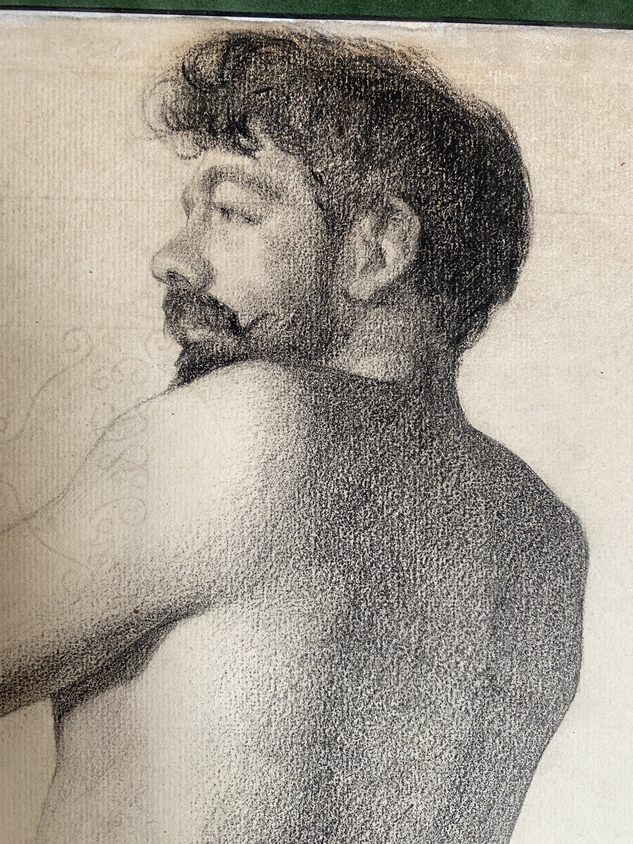 Academic Drawing Of A Naked Man – National School Of Decorative Arts, 1891 Portrait XIX -photo-2