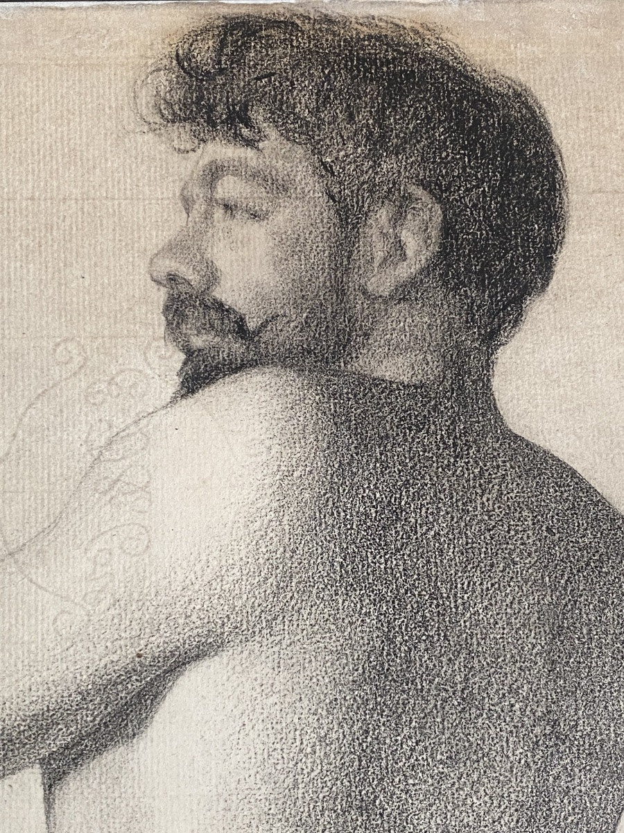 Academic Drawing Of A Naked Man – National School Of Decorative Arts, 1891 Portrait XIX -photo-3