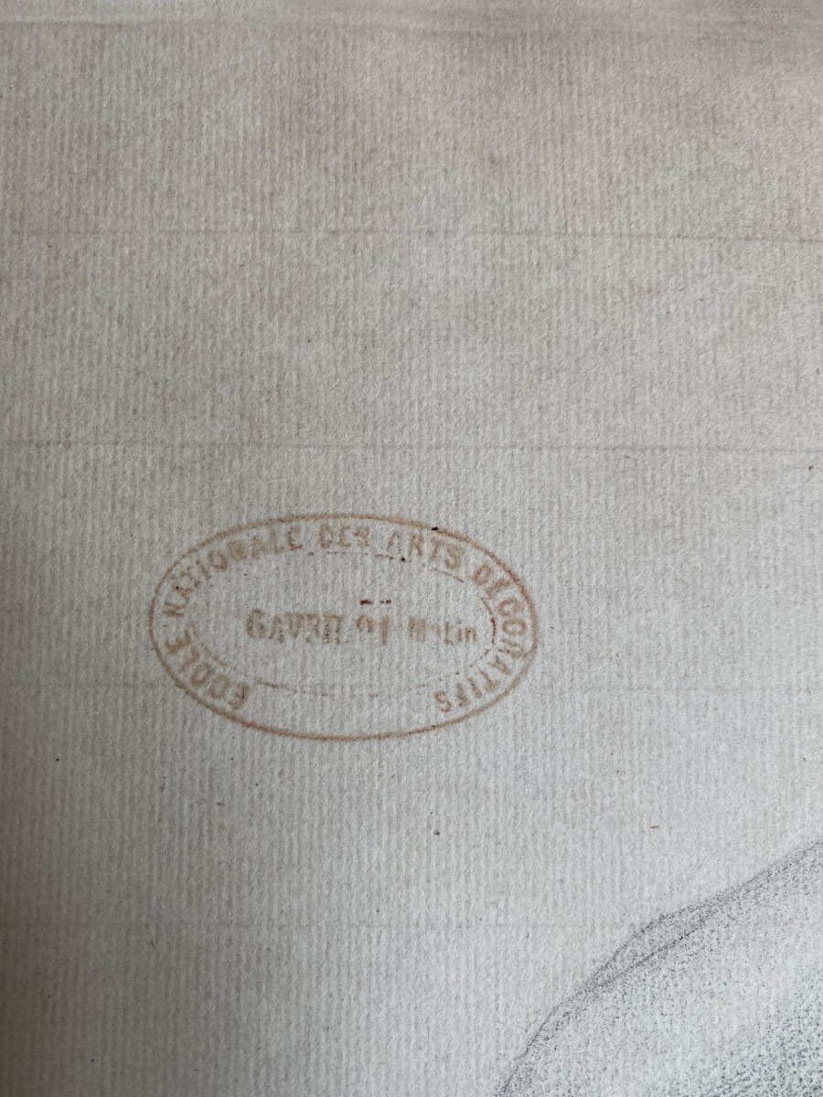 Academic Drawing Of A Naked Man – National School Of Decorative Arts, 1891 Portrait XIX -photo-4