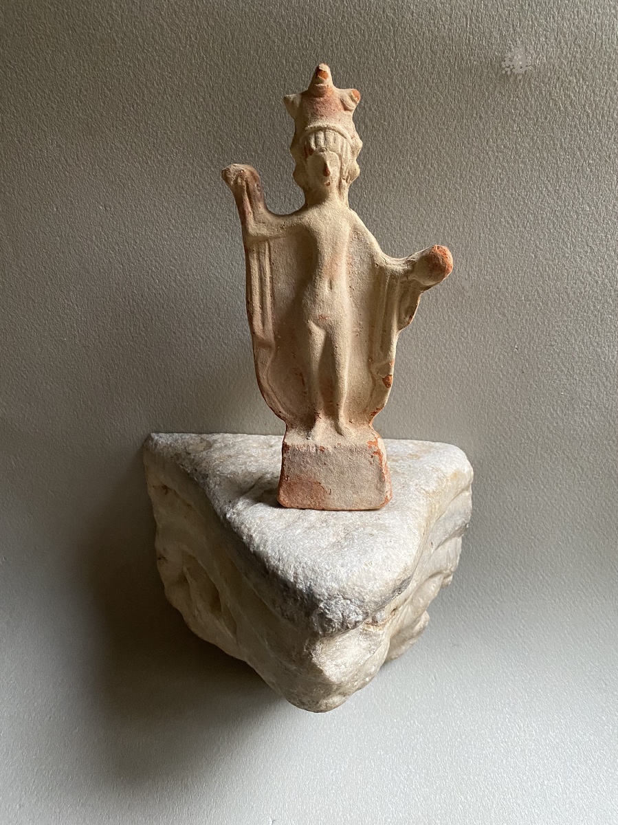 Marble Fragment, Volute From An Ancient Roman Capital For A Wall Bracket -photo-5