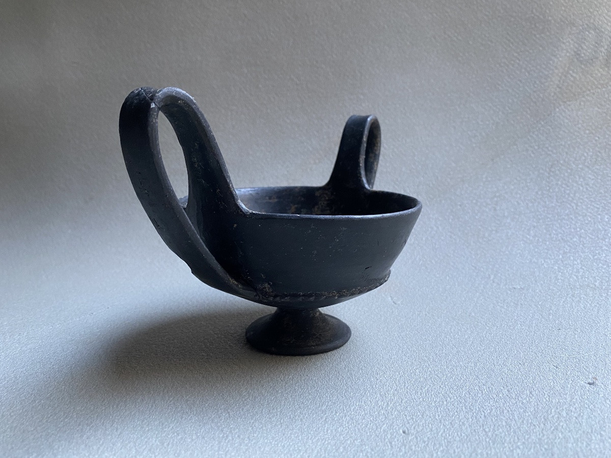 Kantharus Bucchero Etruria Italy VII VI Bc Ancient Greek Etruscan Vase-photo-3