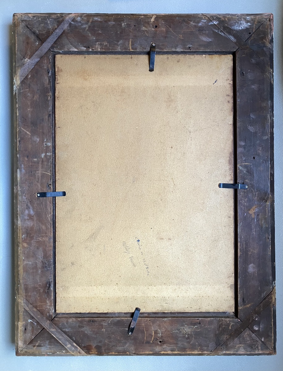 Still Life With Venus & Vase Of Flowers, André Advier, Oil On Canvas, Early 20th Century -photo-2