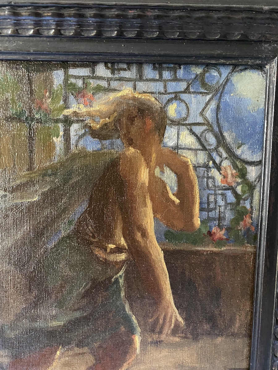 Georges Boisselier Joseph et la femme de Putiphar scène biblique mythologique Égypte  ، 1897  -photo-3