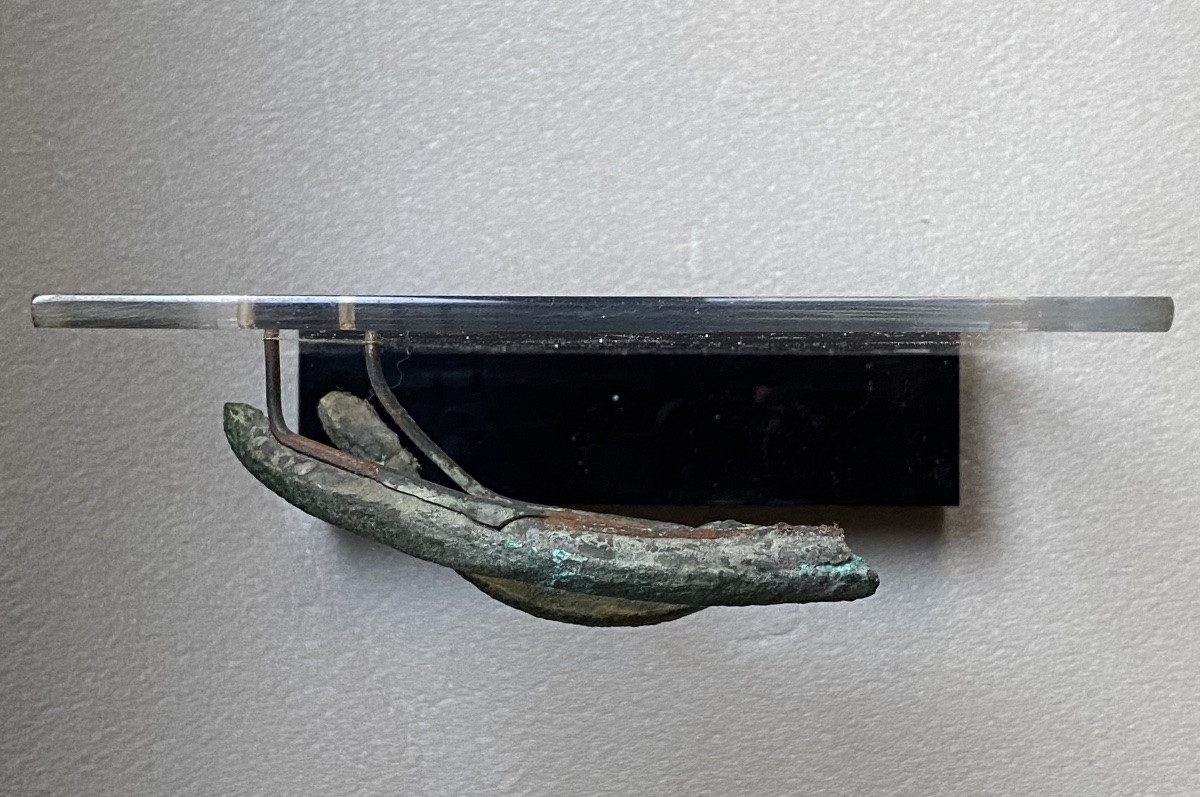 Eye Inlaid With An Egyptian Sarcophagus Mask, Bronze And Stone, Ancient Egypt-photo-2