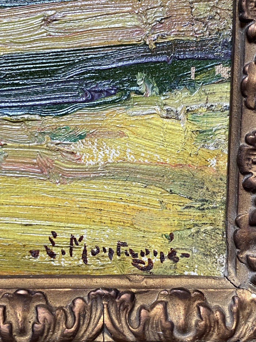 Ruins At Pompeii, Landscape With Roman Columns, Ancient Italy, Louis Agricol Montagné, Avignon, 1879-photo-1