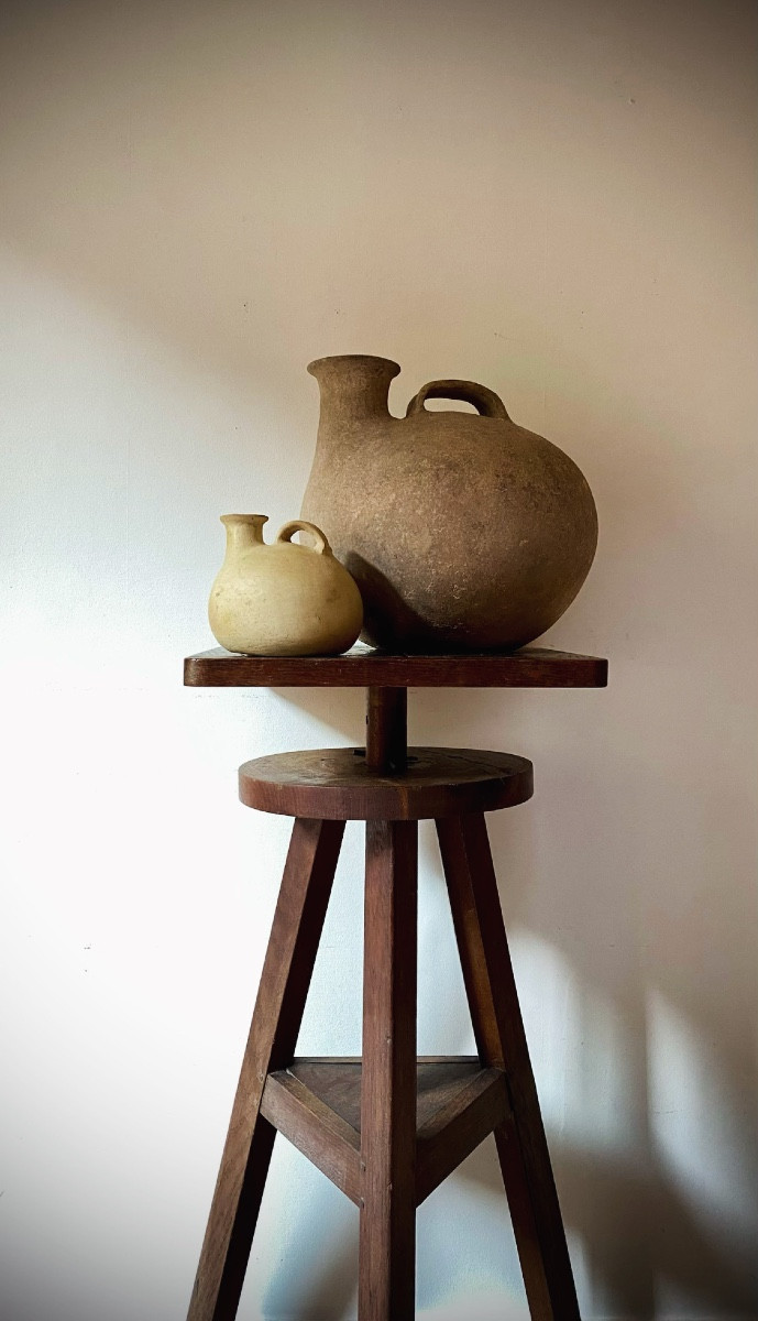 Paire d’askoi en terre cuite Grande Grèce Italie Apulie Daunie  IVe–IIIe s. av. JC vase grec