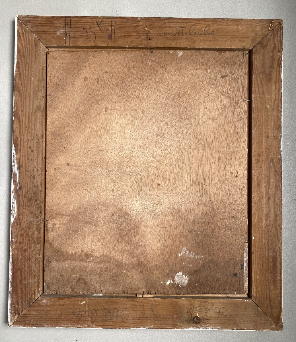 Jean Baldoui (1890-1955) View Of Marrakech Oil On Panel Orientalist Painting Morocco-photo-5