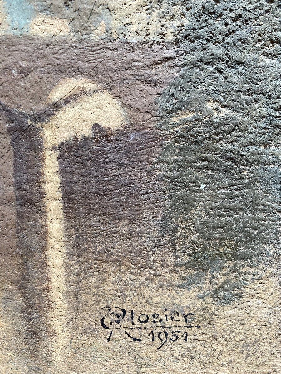 Le Pont des Arts et l’Île de la Cité, Paris, 1951 René Théophile Clozier (1886–1965)-photo-2