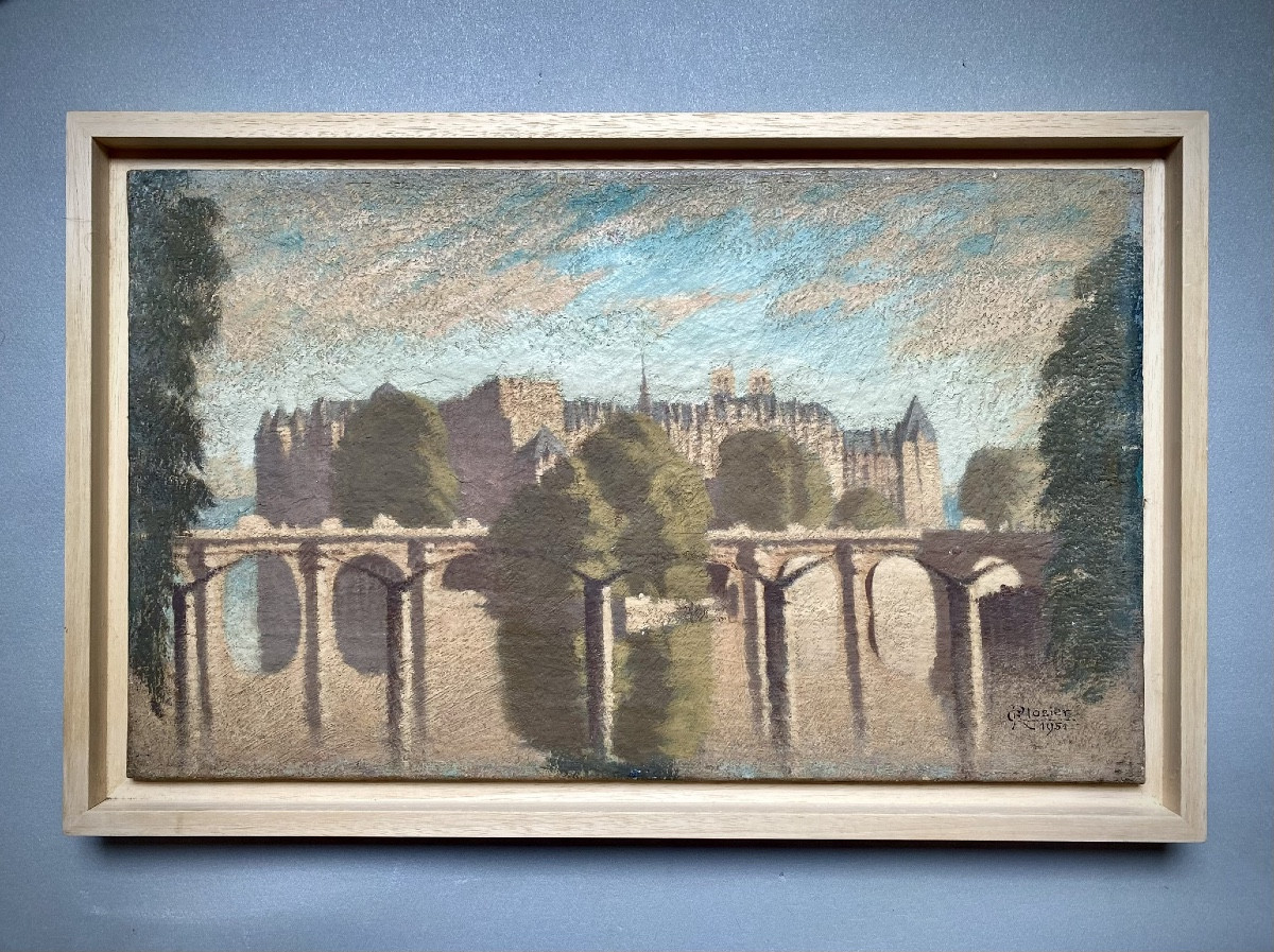 Le Pont des Arts et l’Île de la Cité, Paris, 1951 René Théophile Clozier (1886–1965)