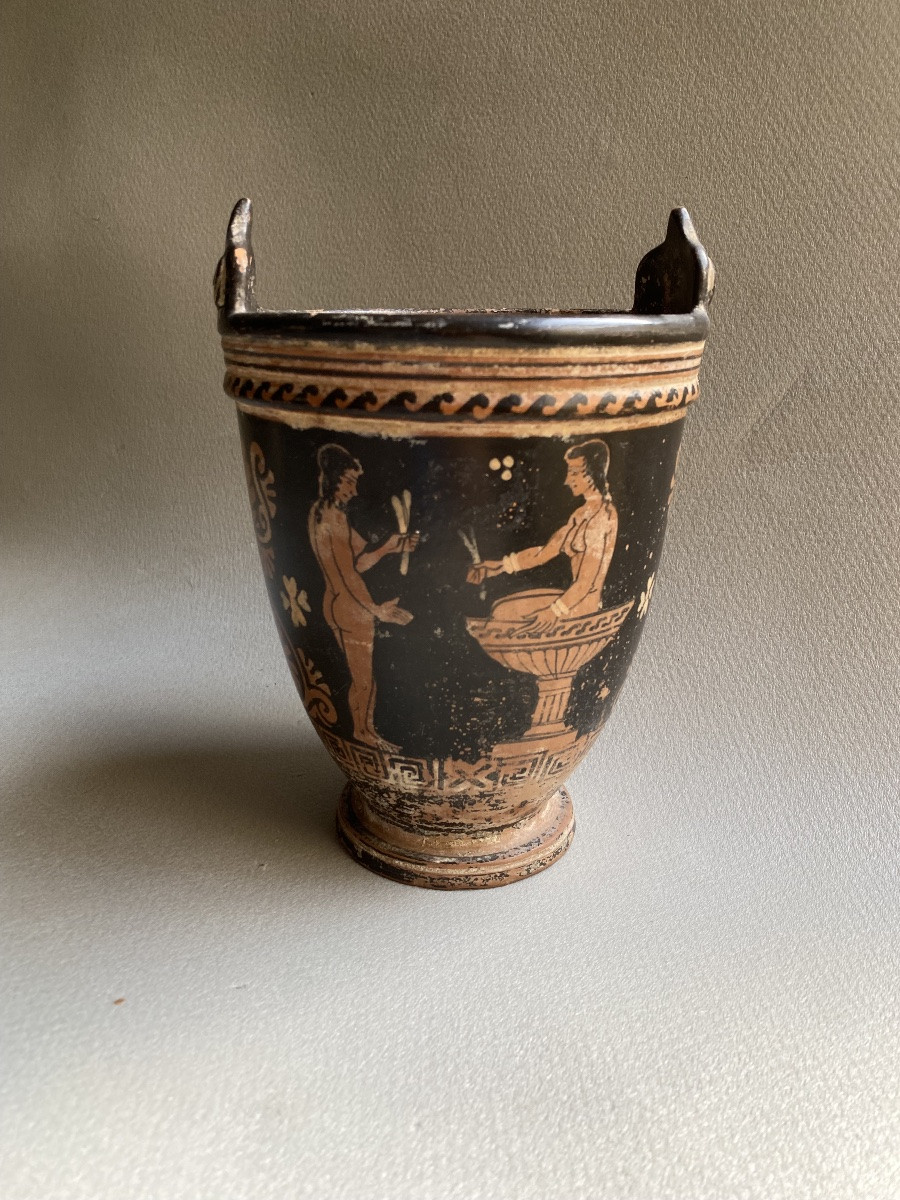 Askos et Situla,  vases Grand Tour dans le goût  antique grec et  étrusque -photo-2