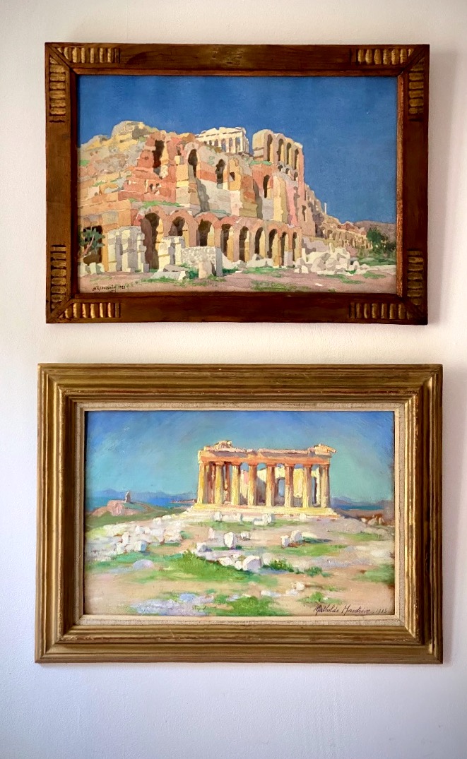 L'Odéon d'Hérode Atticus & l'Acropole d'Athènes, Grèce, JM. Rossinsky école Russe ou Polonaise-photo-2