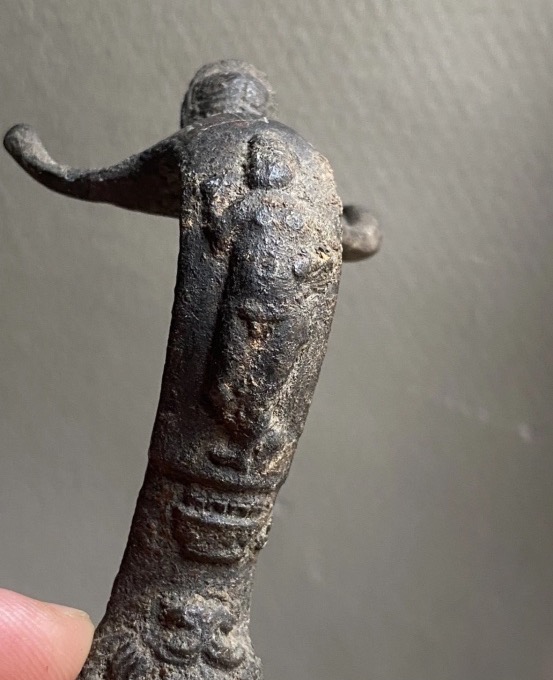 Anse Oenochoé En bronze Mascaron Et Hercule  Art Greco Romain Antique-photo-4