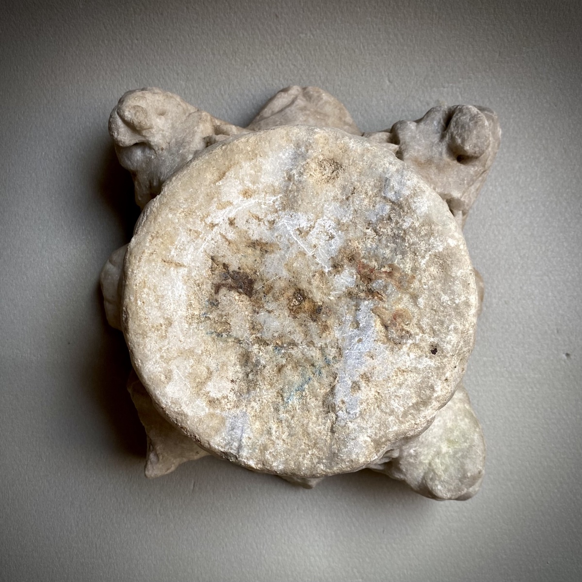 Ancient Roman-byzantine Corinthian Capital, Antique Marble, Circa 4th–5th Century -photo-2