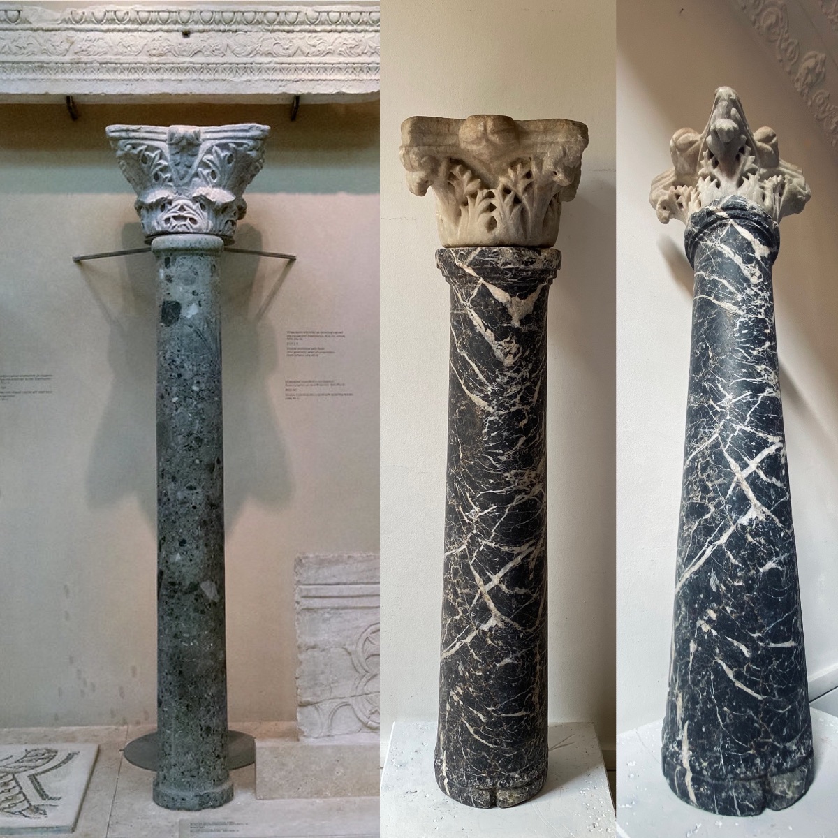 Ancient Roman-byzantine Corinthian Capital, Antique Marble, Circa 4th–5th Century -photo-5
