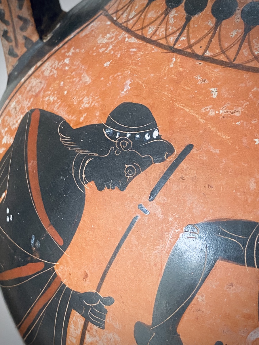 Large Vase After An Ancient Greek , Mythical Scene Oedipus, The Sphinx,  Heracles Grand Tour-photo-4