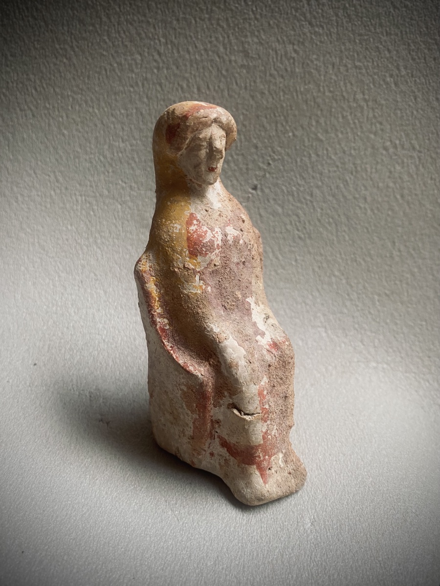 Deux statuettes de déesses grecque archaïque VI V av JC-photo-1