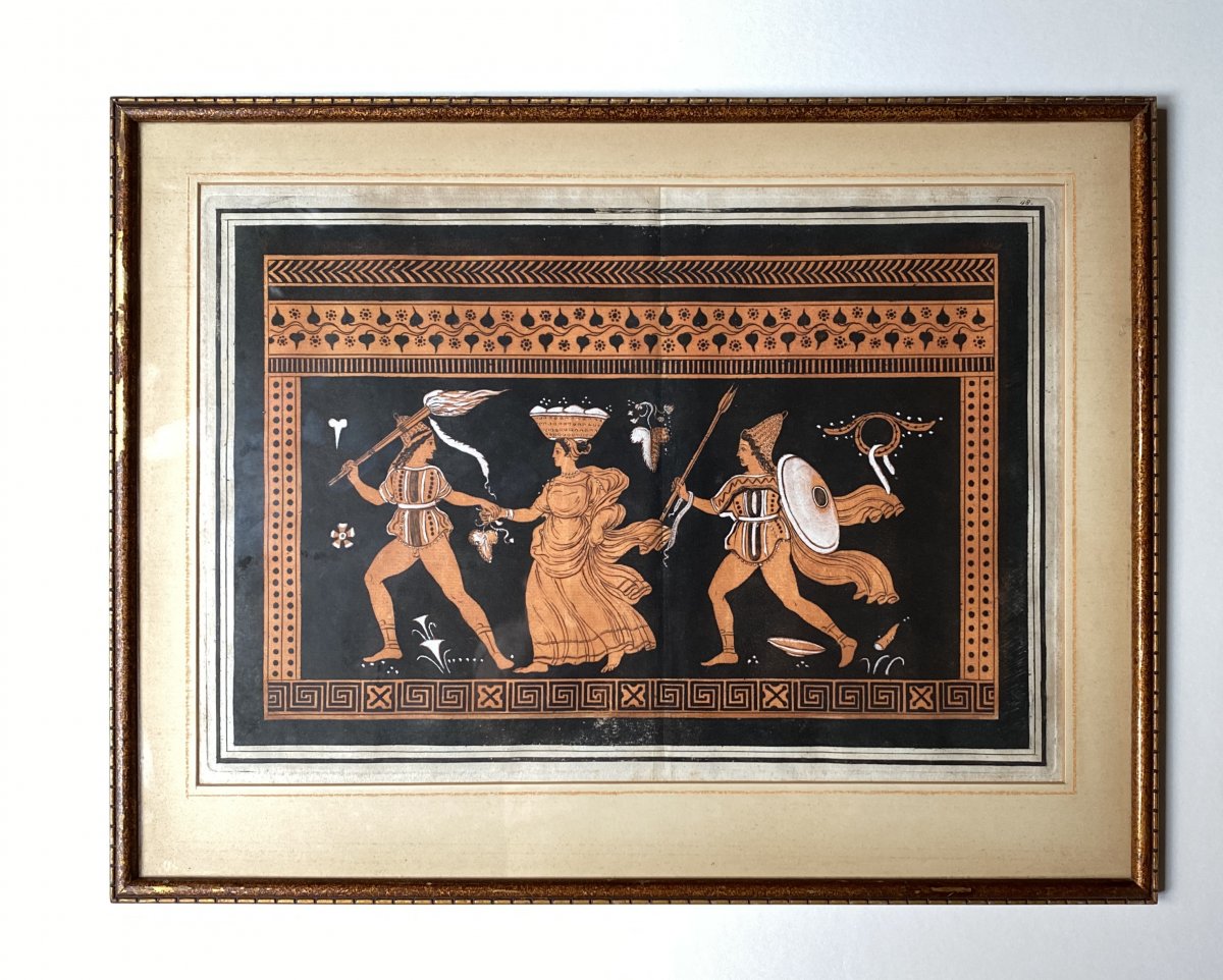 Paire De Gravures Hancarville - Hamilton Fin XVIIIe-photo-2