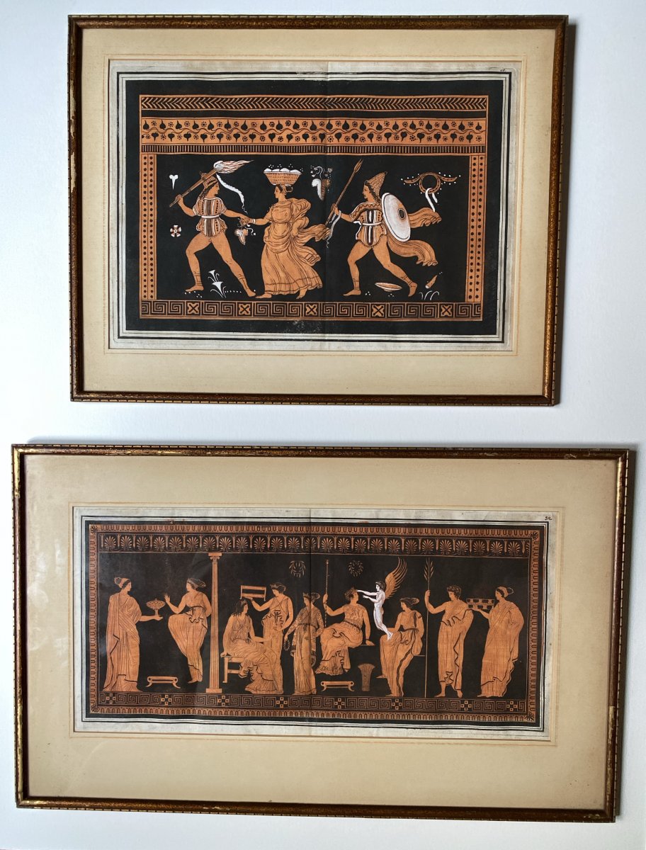 Paire De Gravures Hancarville - Hamilton Fin XVIIIe