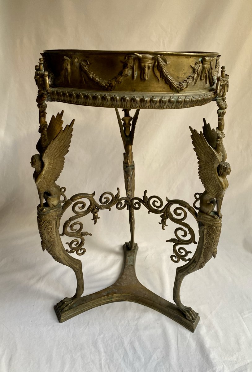 Trépied En Bronze  De Pompéi d'Après Le Modèle Antique - Naples  Italie  XIXe Siècle.-photo-6