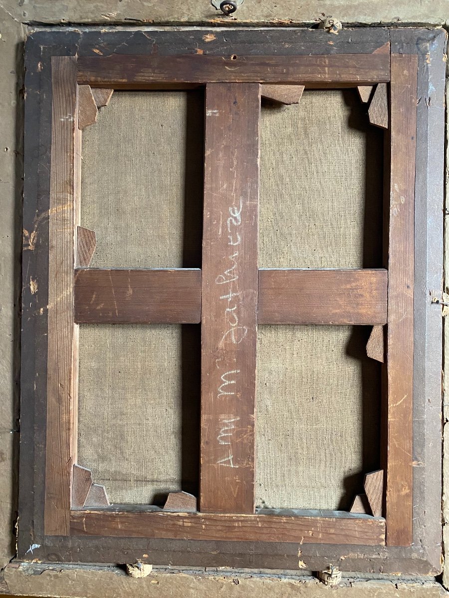 Intérieur D’époque Restauration Peinture Ecole Française Du  XIXe -photo-7