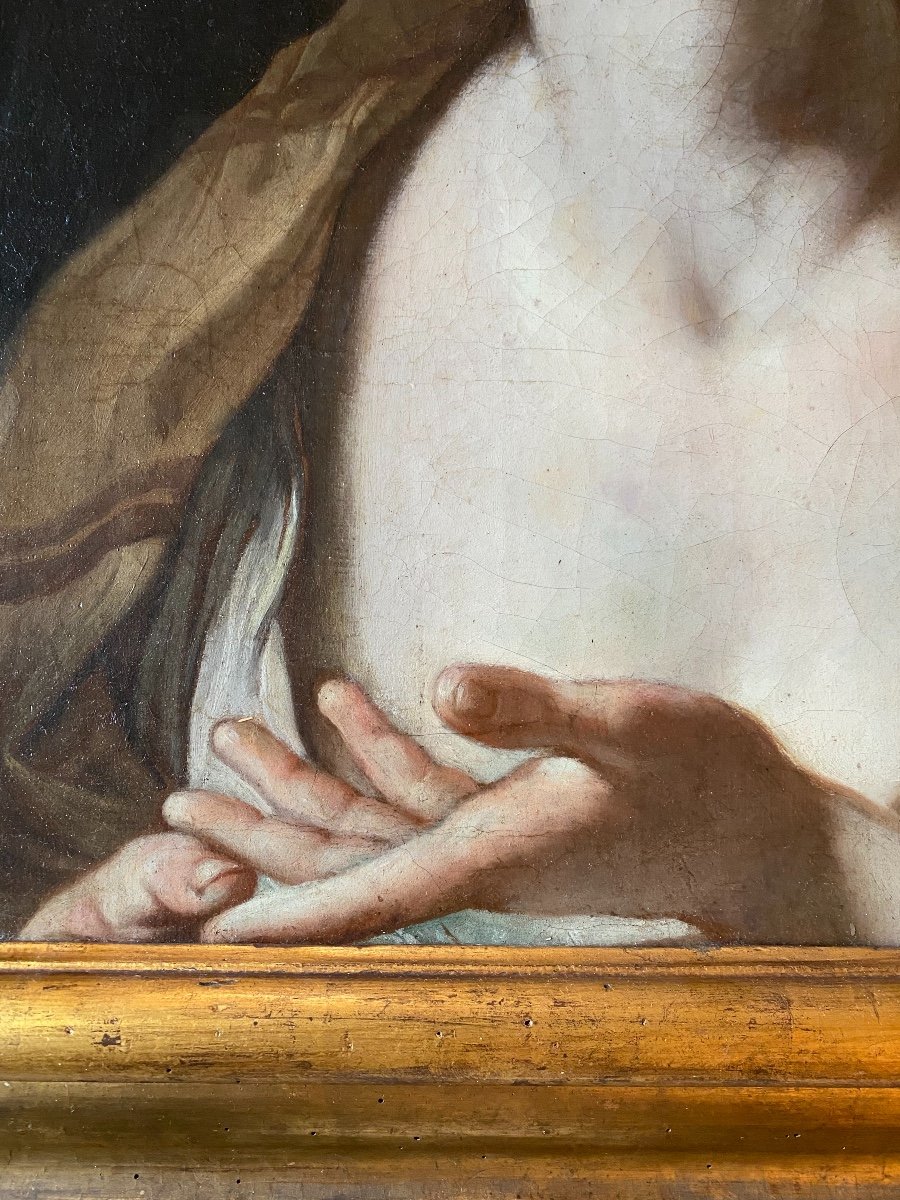 Portrait De Sibylle D’après Guido Reni école Bolonaise  Italie - Fin XVII Debut  XVIII femme-photo-2