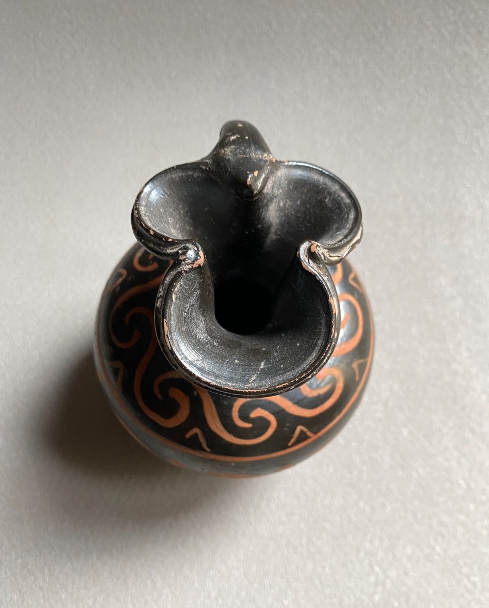 Oenochoé à Col Trilobé, Décor Surpeint Grande Grèce Apulie Italie IV A.jc-photo-4