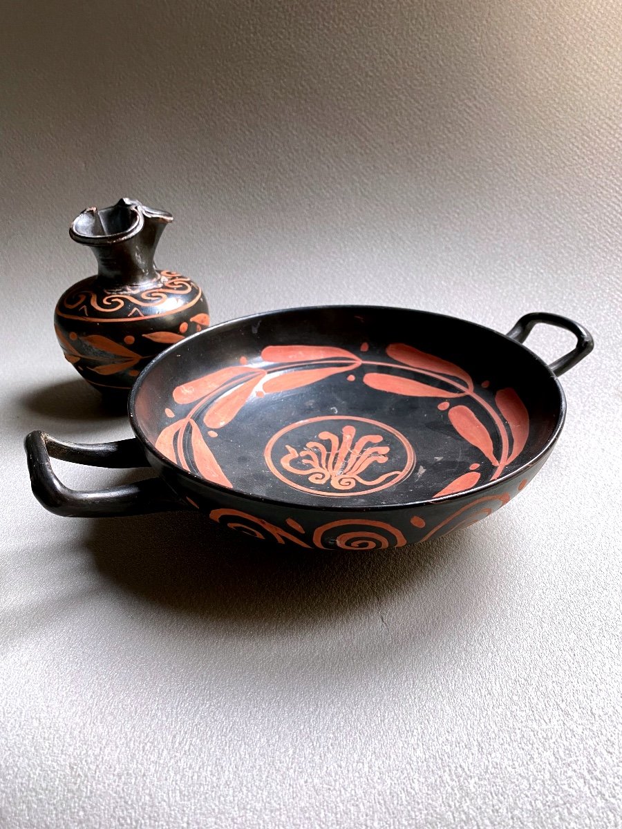 Oenochoé à Col Trilobé, Décor Surpeint Grande Grèce Apulie Italie IV A.jc-photo-4