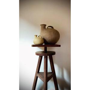 Paire d’askoi en terre cuite Grande Grèce Italie Apulie Daunie  IVe–IIIe s. av. JC vase grec